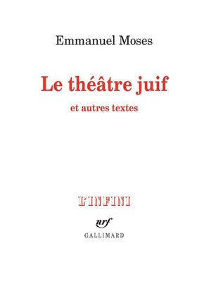 cover image of Le théâtre juif et autres textes